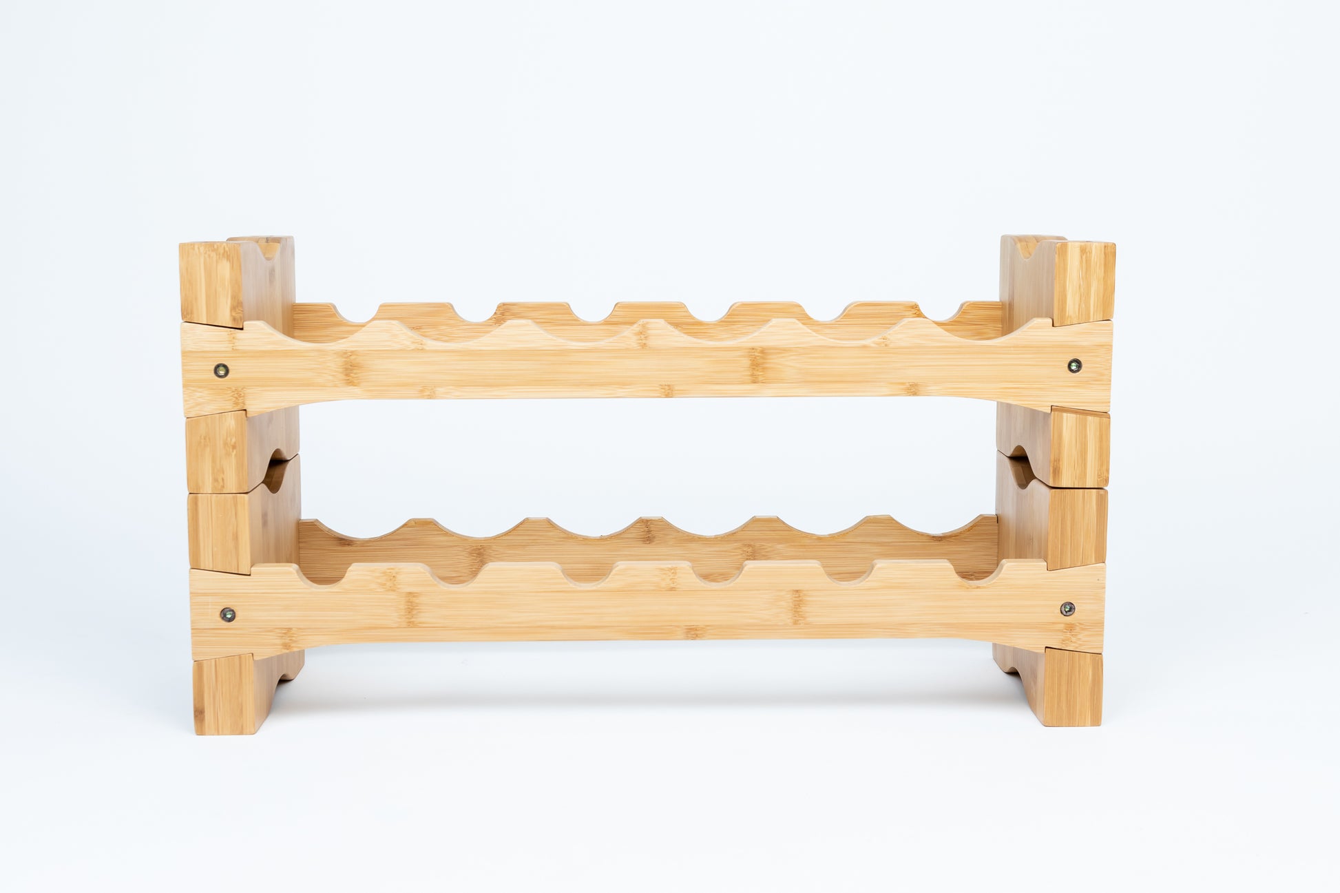 Stackable Wine Rack | Modern Countertop Wine Rack | Holds 12 Bottles | Exclusive Design - Vistal Supply