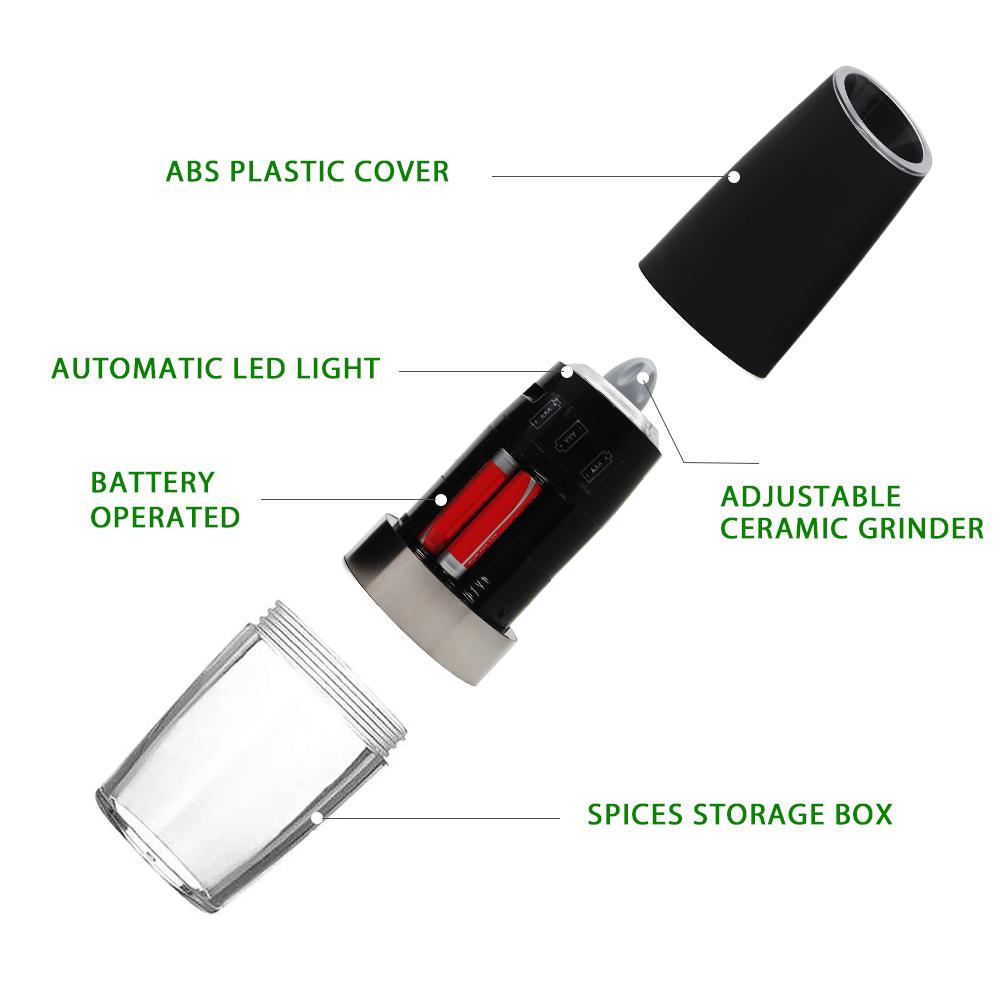 Electric Gravity Sensor Automatic Seasoning Grinder