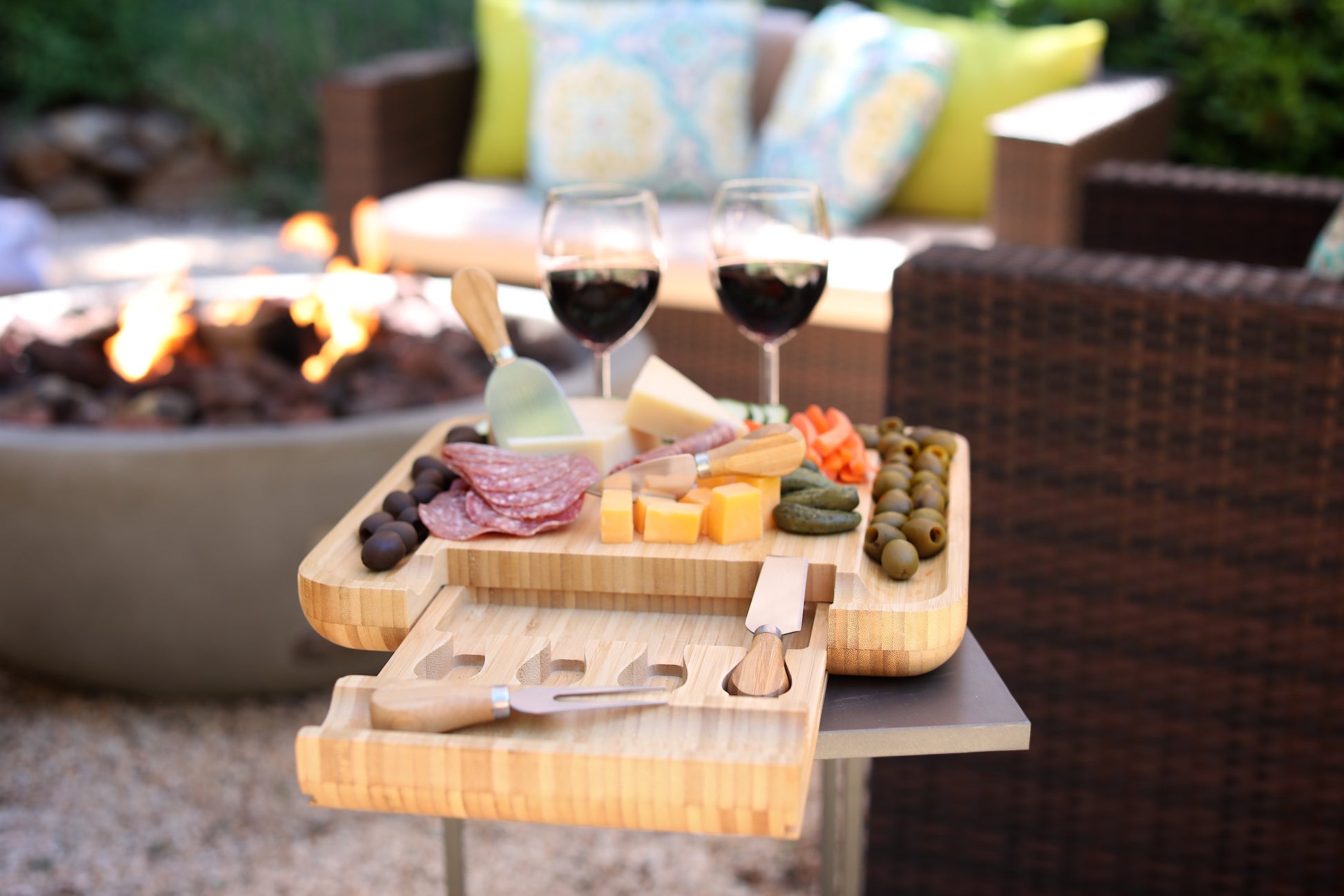 Cheese and Charcuterie Board Gift Set with Cheese Knives - Vistal Supply