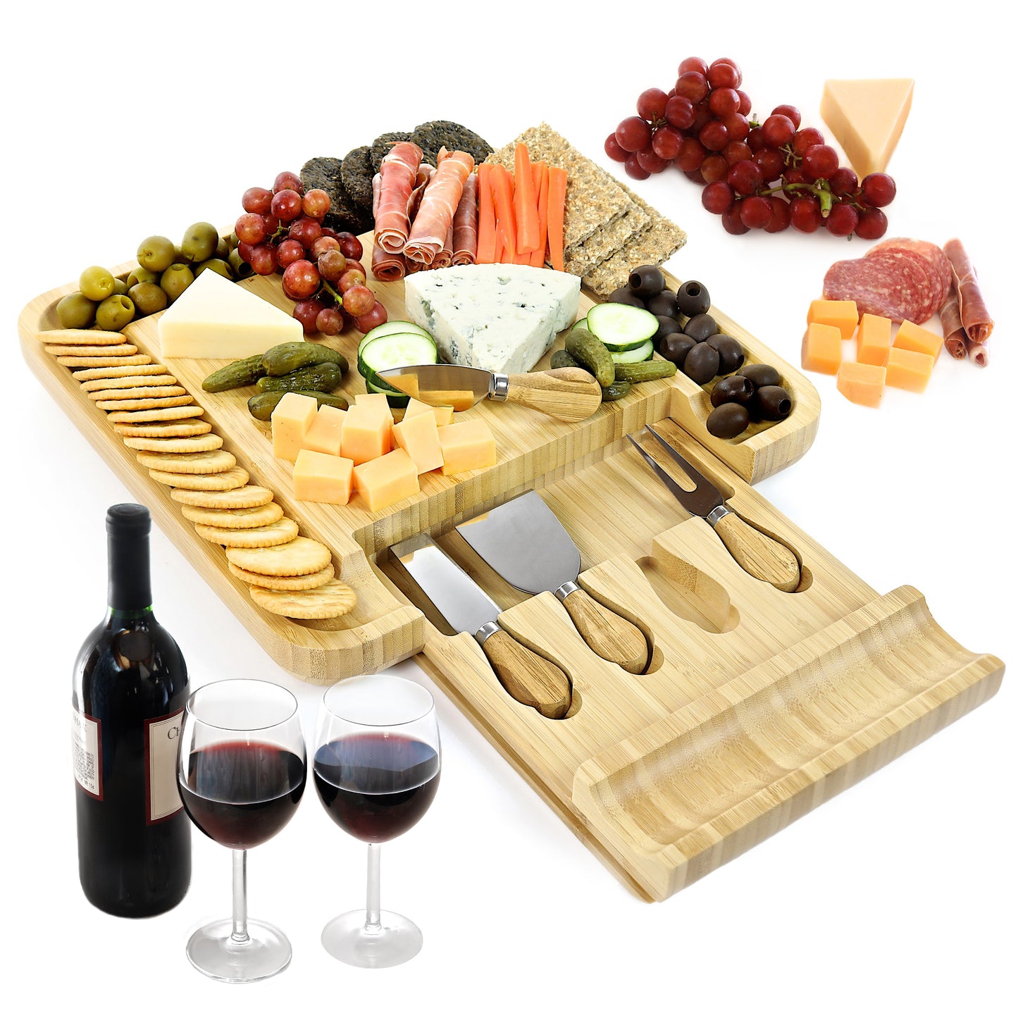 Cheese and Charcuterie Board Gift Set with Cheese Knives - Vistal Supply
