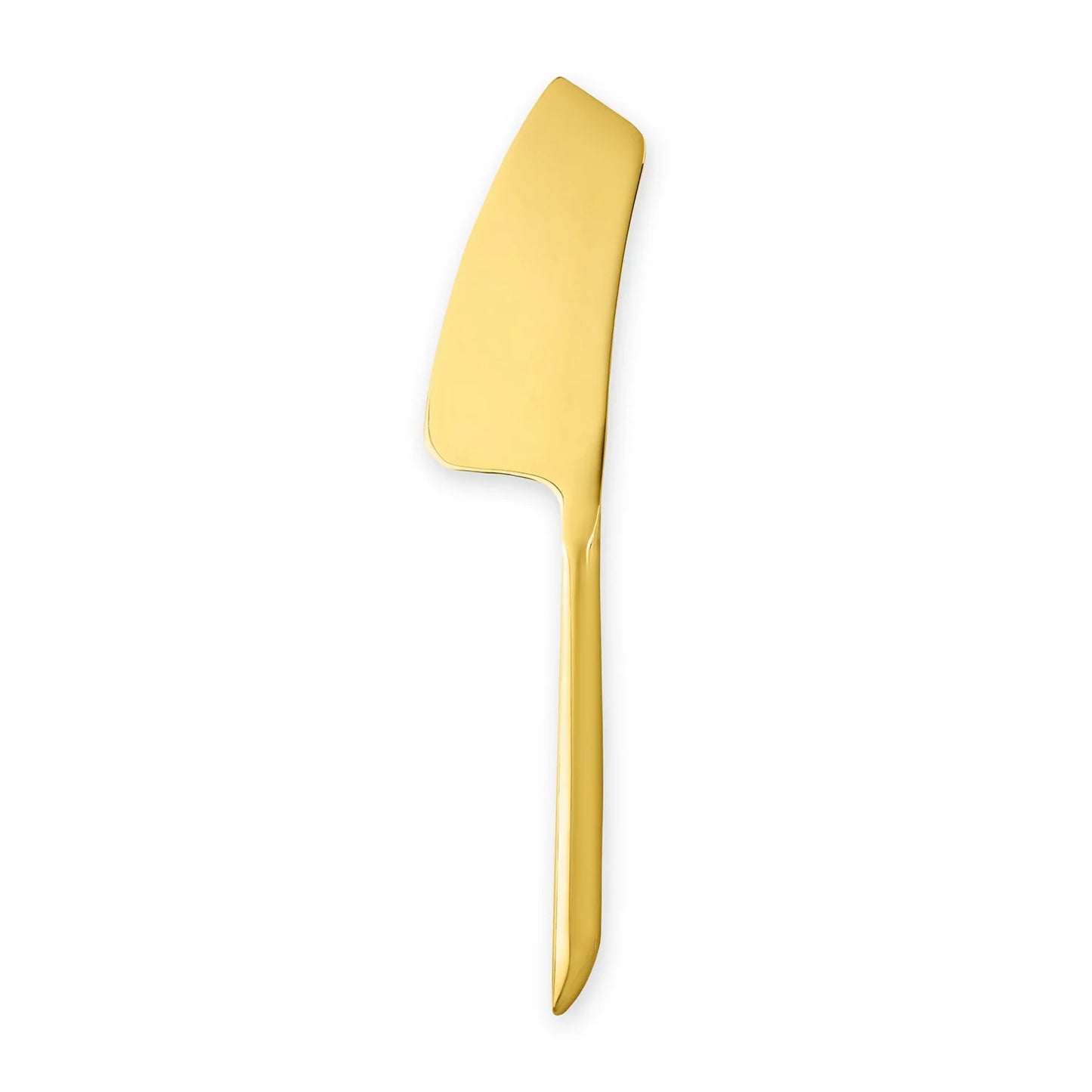 Stainless Steel Gold-Finish Cheese Knife Set of Three Serving Knives