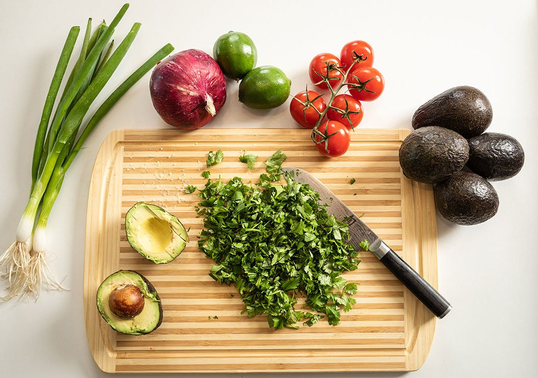 Large Organic Natural Bamboo Cutting Board - Premium Kitchen Chopping Board | 17 x 12 - Vistal Supply