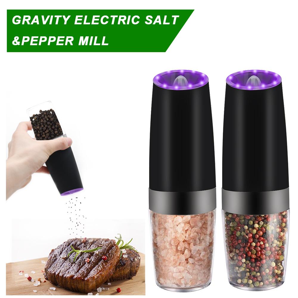 Kitchen Featured Gift Automatic Gravity Spice Mill Shaker USB