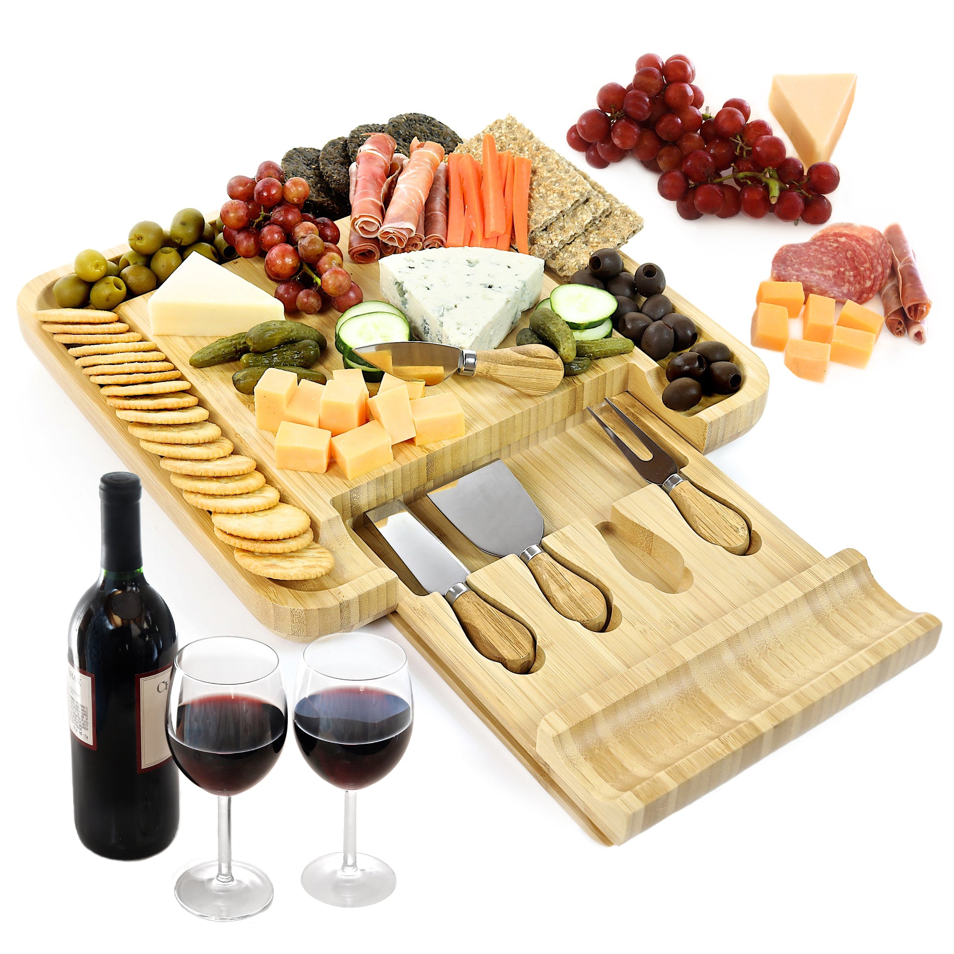 Cheese and Charcuterie Board Gift Set with Cheese Knives - Vistal Supply 