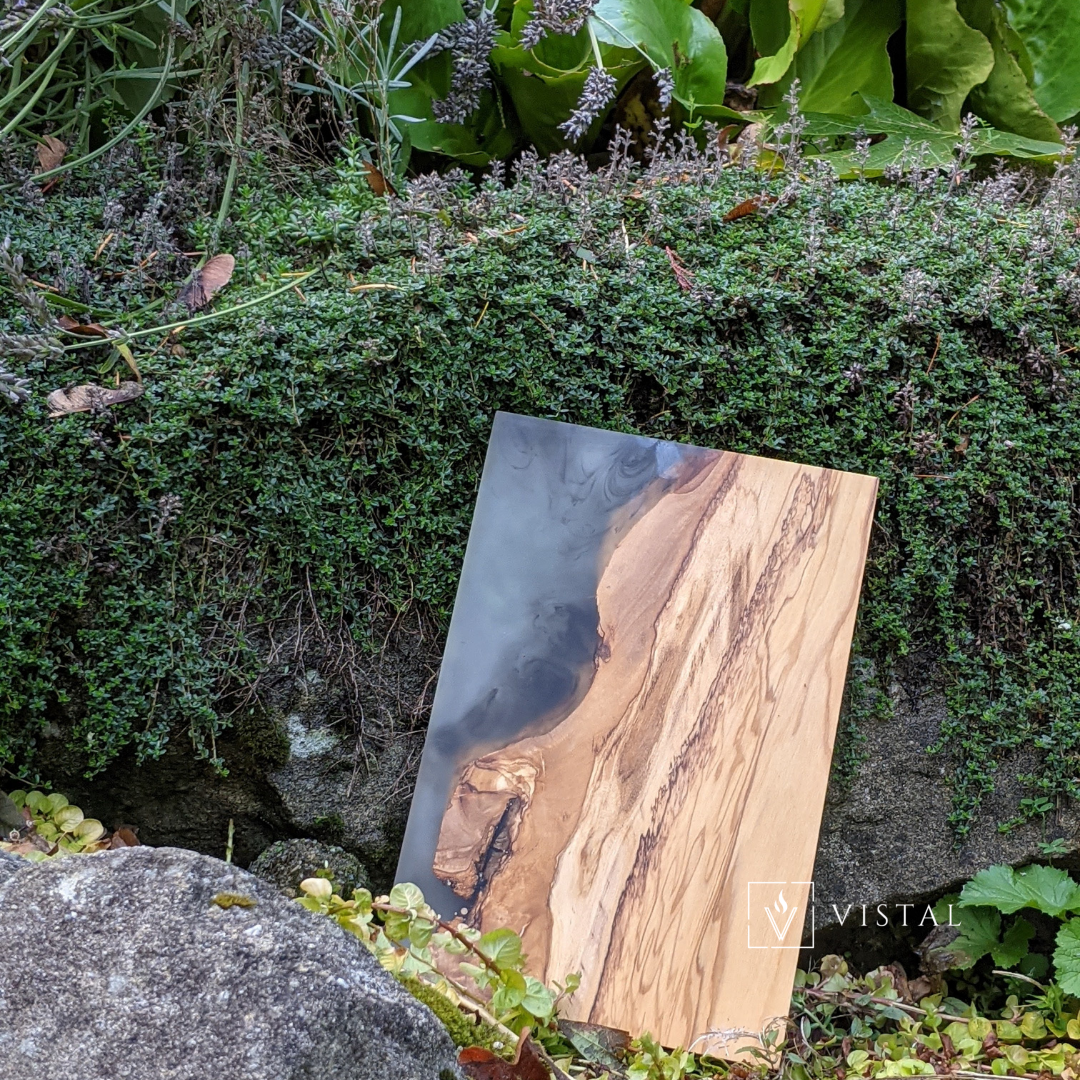 Resin Charcuterie Board With Olive Wood | Serves 1-2 People