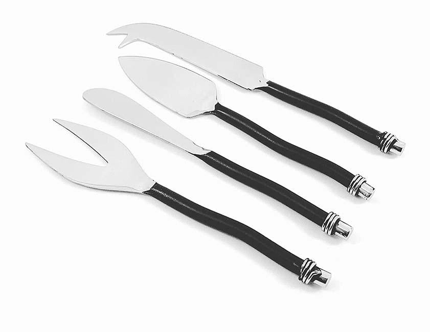 4-Piece Unique Cheese Knife Set | Stainless Steel Charcuterie Knives
