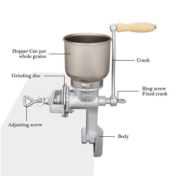 Portable Grinder Mill Cast Manual Grain Grinder – Vistal Supply